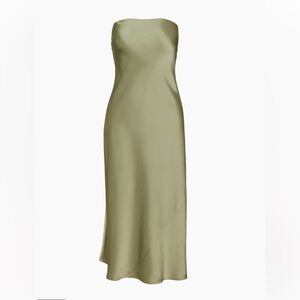 Aritzia Charmaine Satin Midi Dress